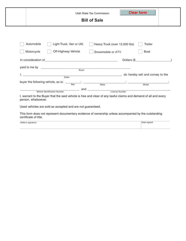 Trailer Proof Of Purchase Template